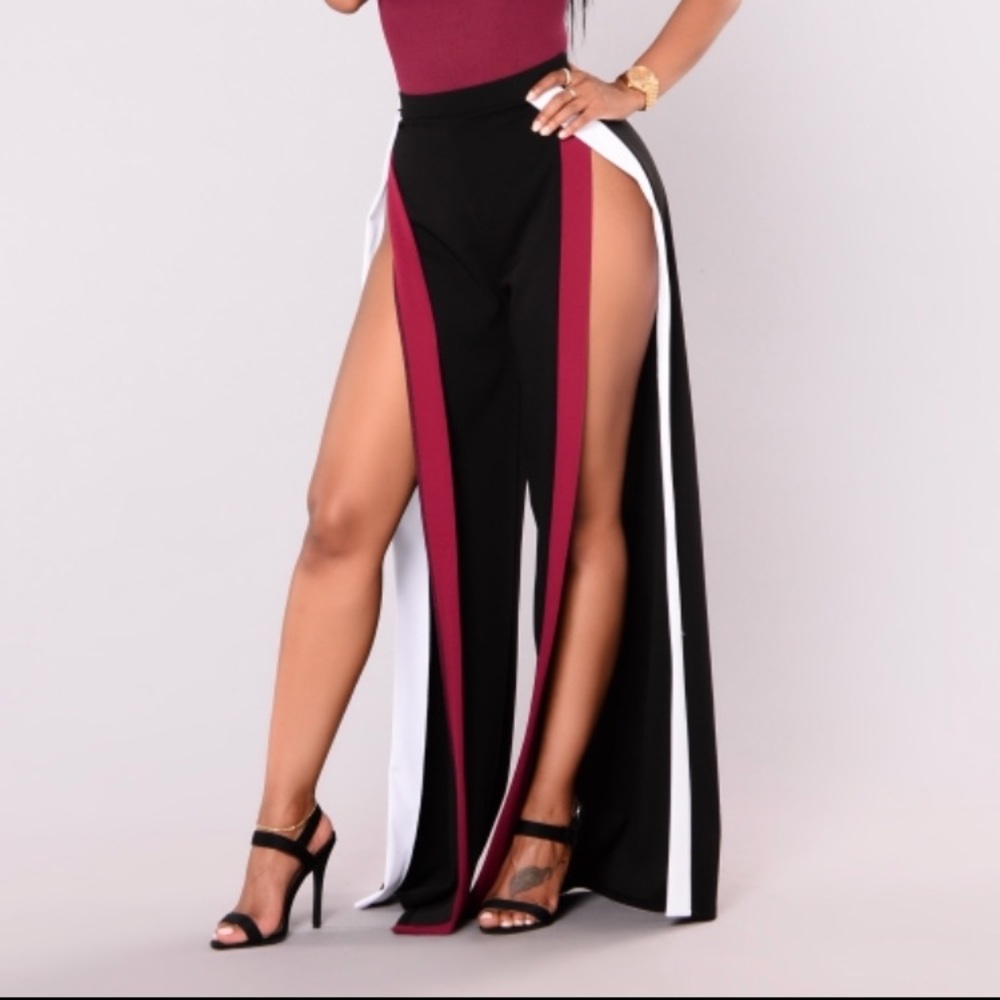 Slit pants